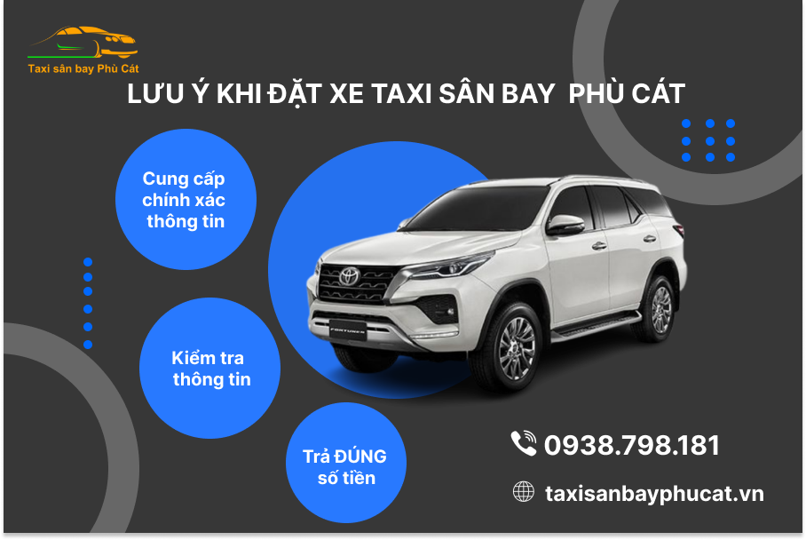 Những điều cần lưu ý khi đặt xe taxi sân bay Phù Cát